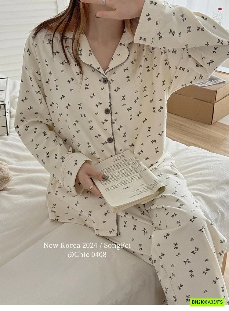 PIZAMA COTTON HOA NHÍ NỘI ĐỊA