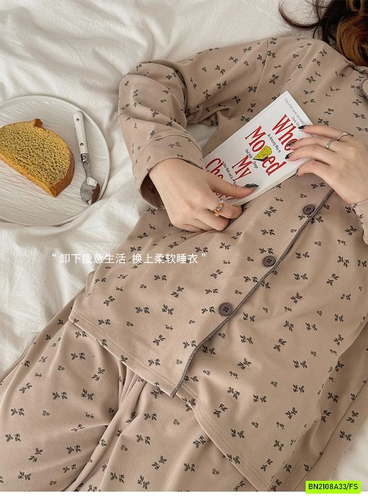 PIZAMA COTTON HOA NHÍ NỘI ĐỊA