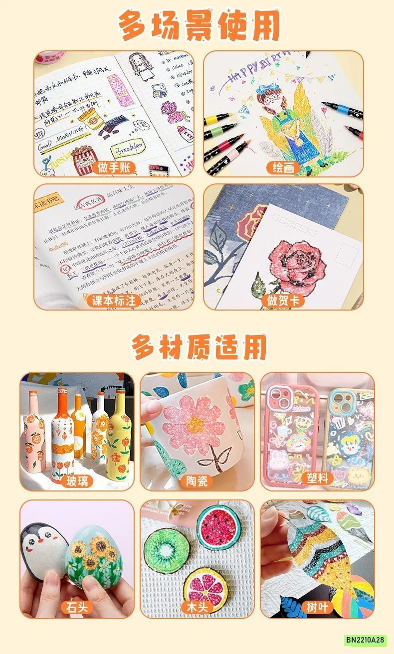 BỘ BÚT MÀU NHŨ BLING BLING