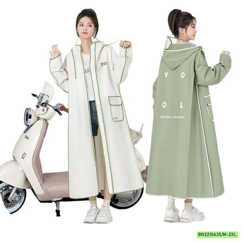 ÁO MƯA ĐƠN PHỐI MÀU VIỀN NỮ