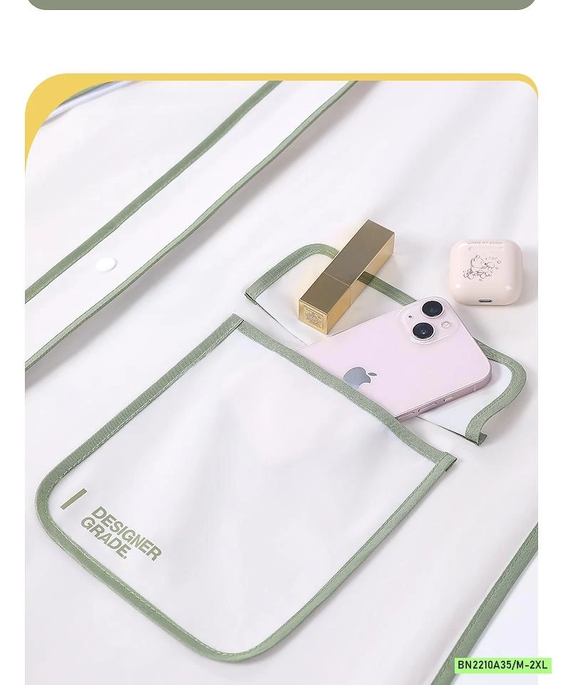 ÁO MƯA ĐƠN PHỐI MÀU VIỀN NỮ