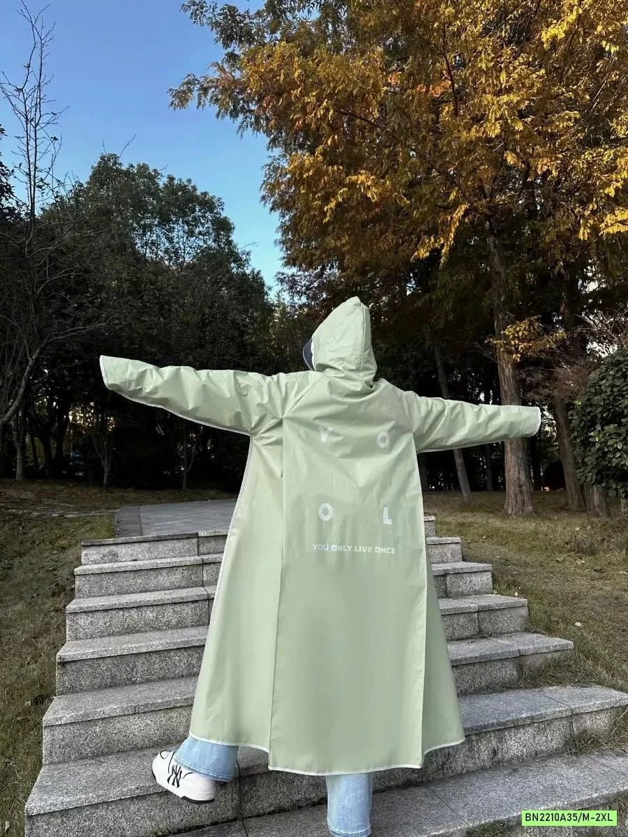 ÁO MƯA ĐƠN PHỐI MÀU VIỀN NỮ