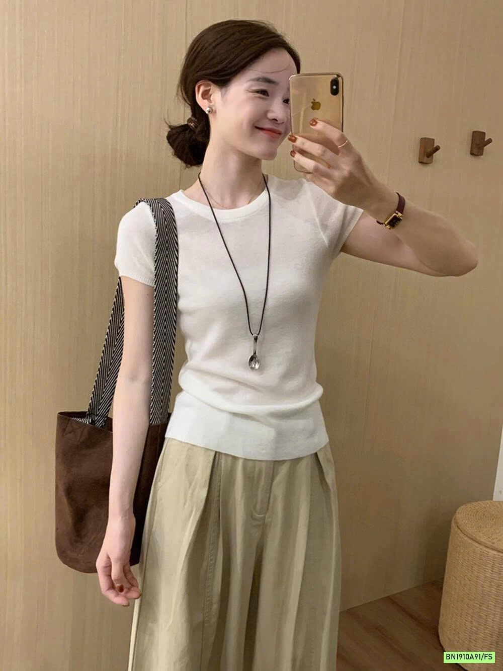 ÁO LEN GIẤY TAY HẾN WGWE7567