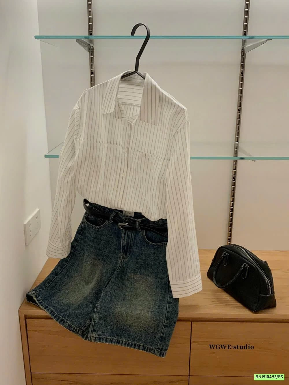 SƠ MI SỌC OVERSIZE WGWE6792