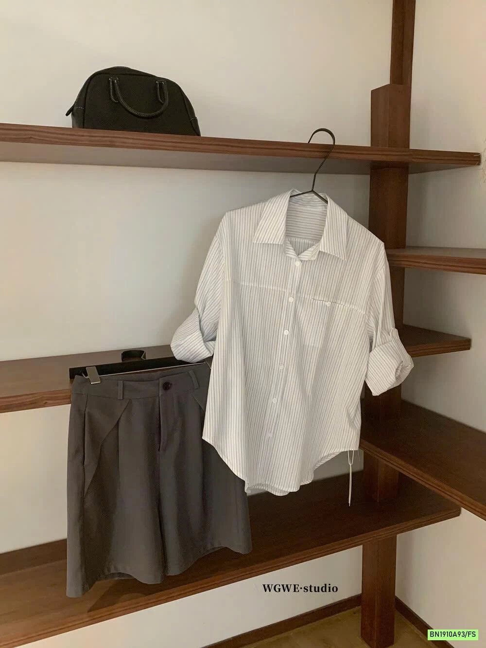 SƠ MI SỌC OVERSIZE WGWE6792