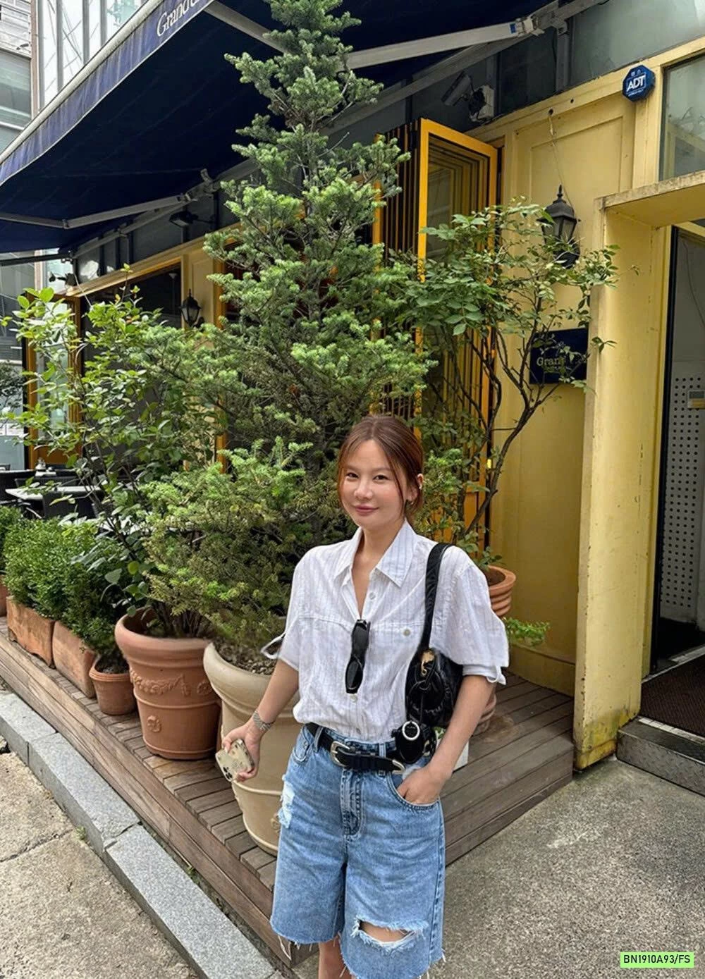 SƠ MI SỌC OVERSIZE WGWE6792