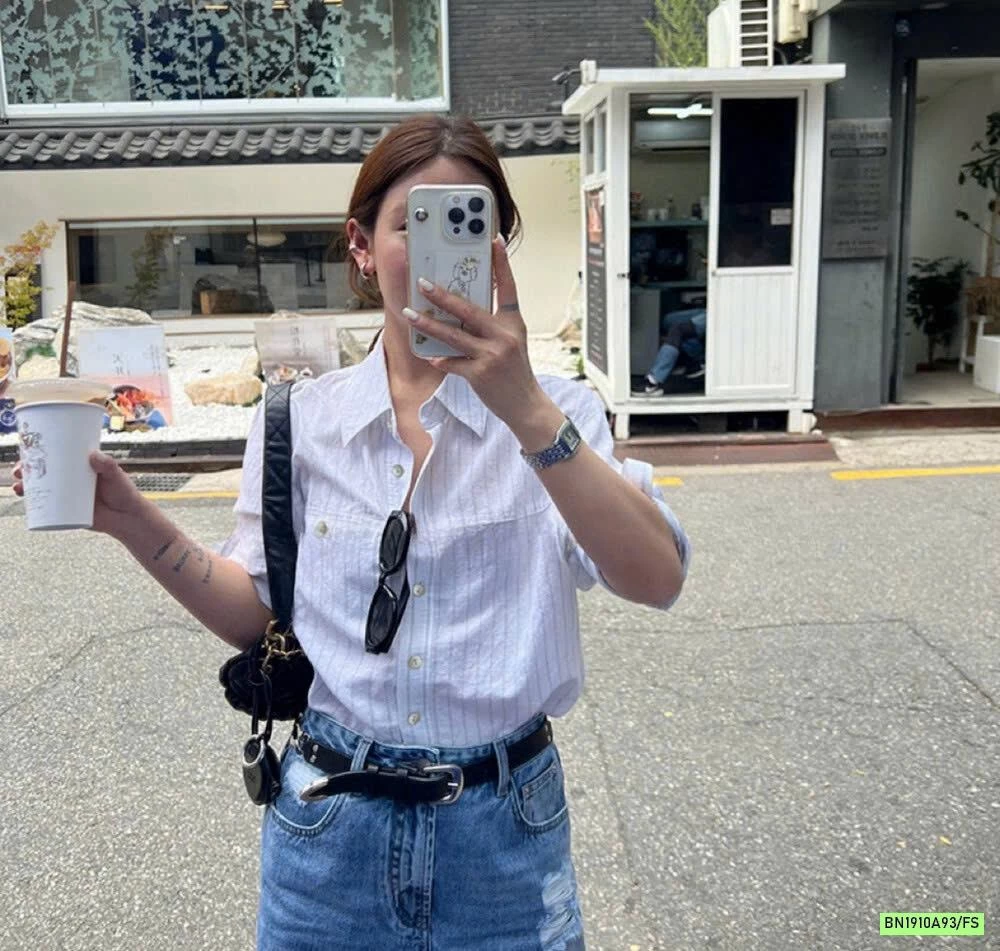 SƠ MI SỌC OVERSIZE WGWE6792