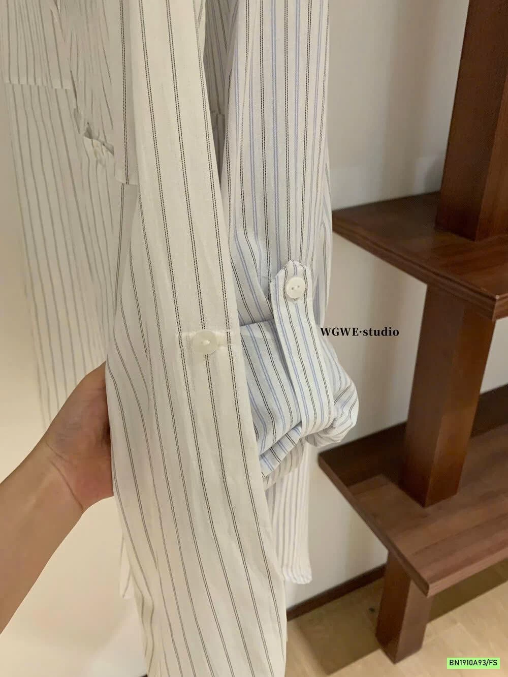 SƠ MI SỌC OVERSIZE WGWE6792