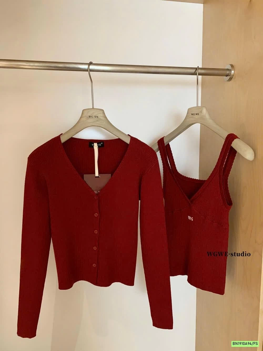 SÉT ÁO 3 LỖ+CARDIGAN WGWE7581