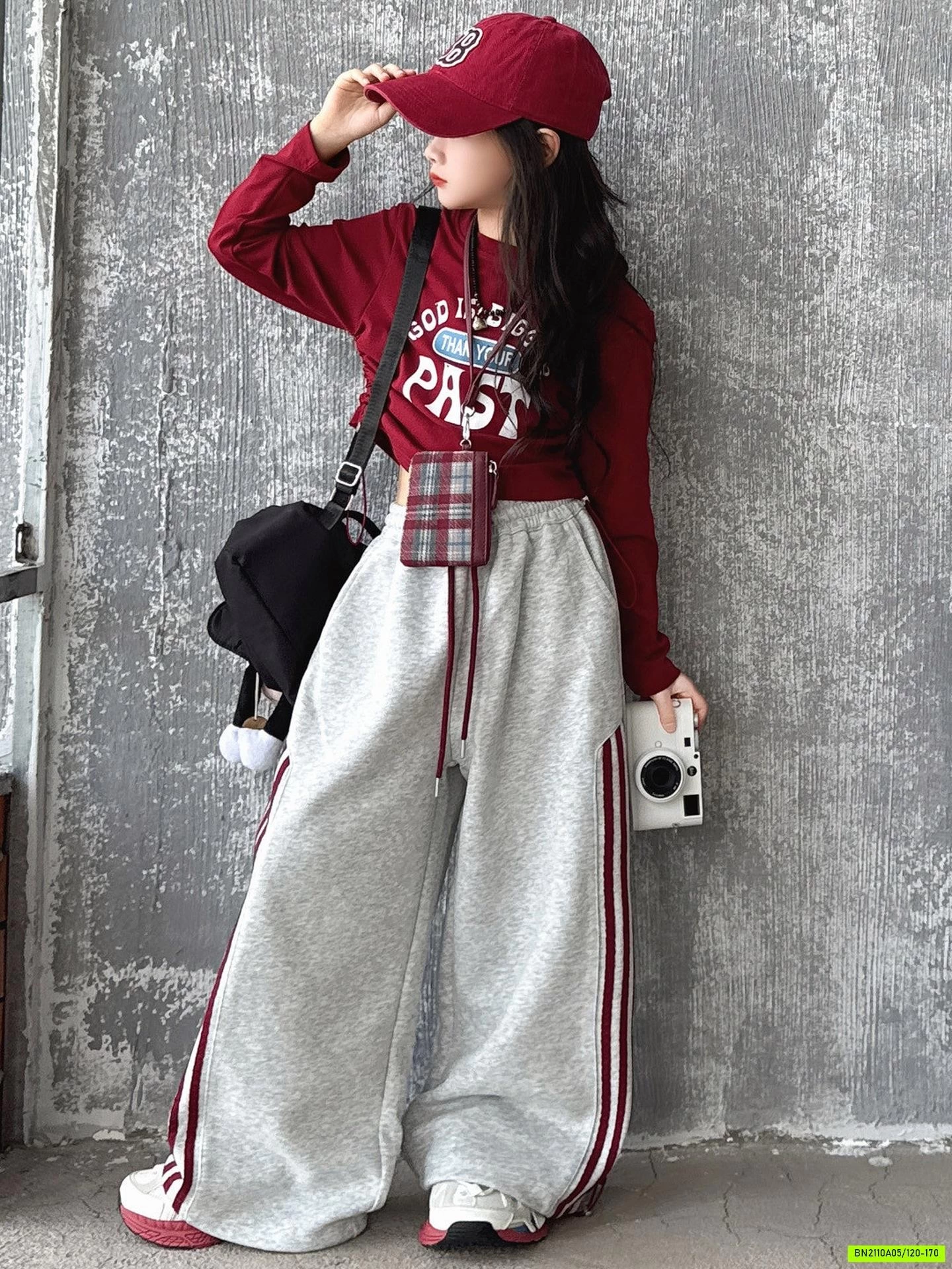 CROPTOP MIX QUẦN NỈ SUÔNG BG SZ ĐẠI