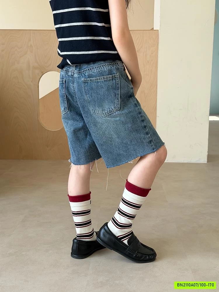 JEANS LỬNG 26B126 AMBB KO VIỀN GẤU