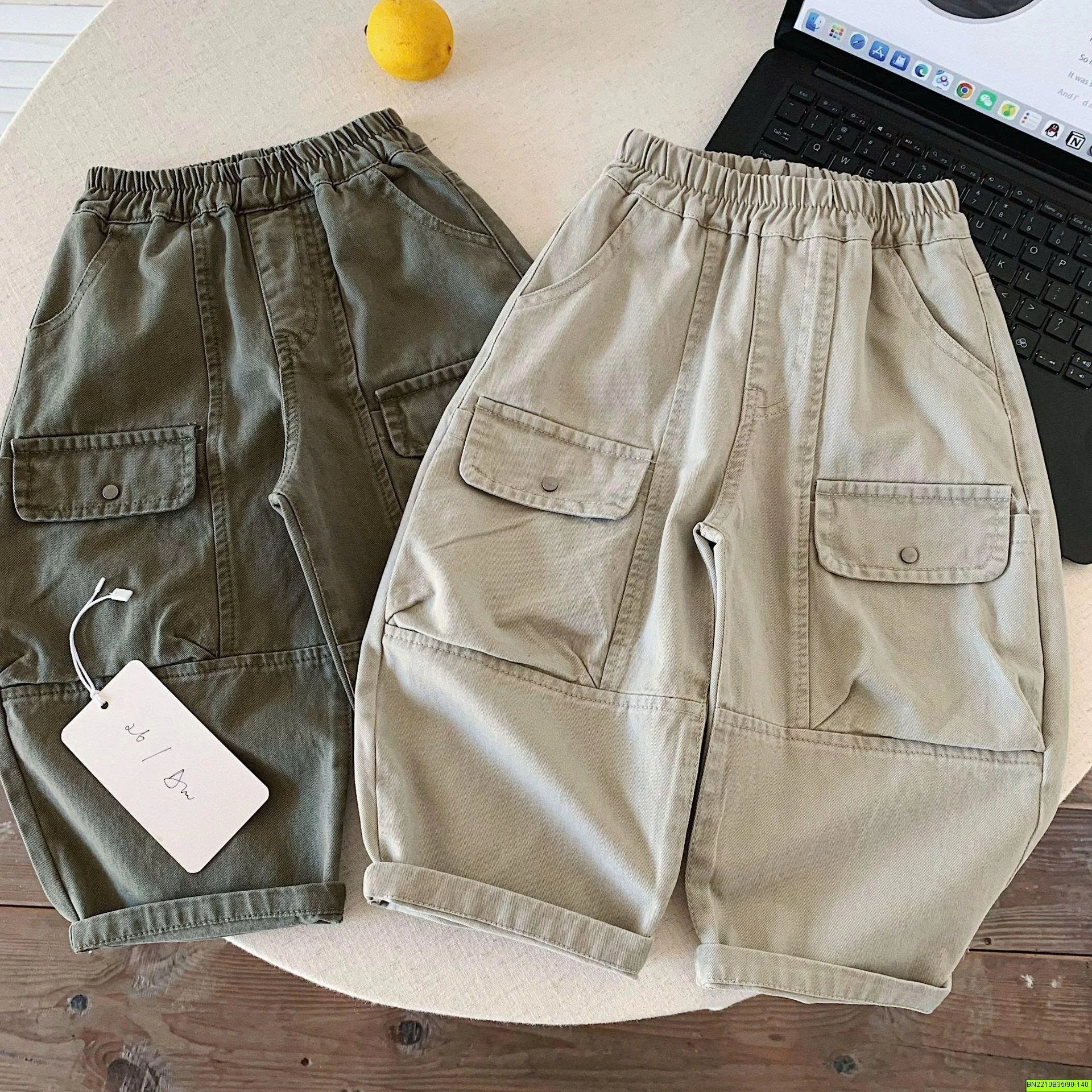 QUẦN CẠO CHUN DÁNG BAGGY