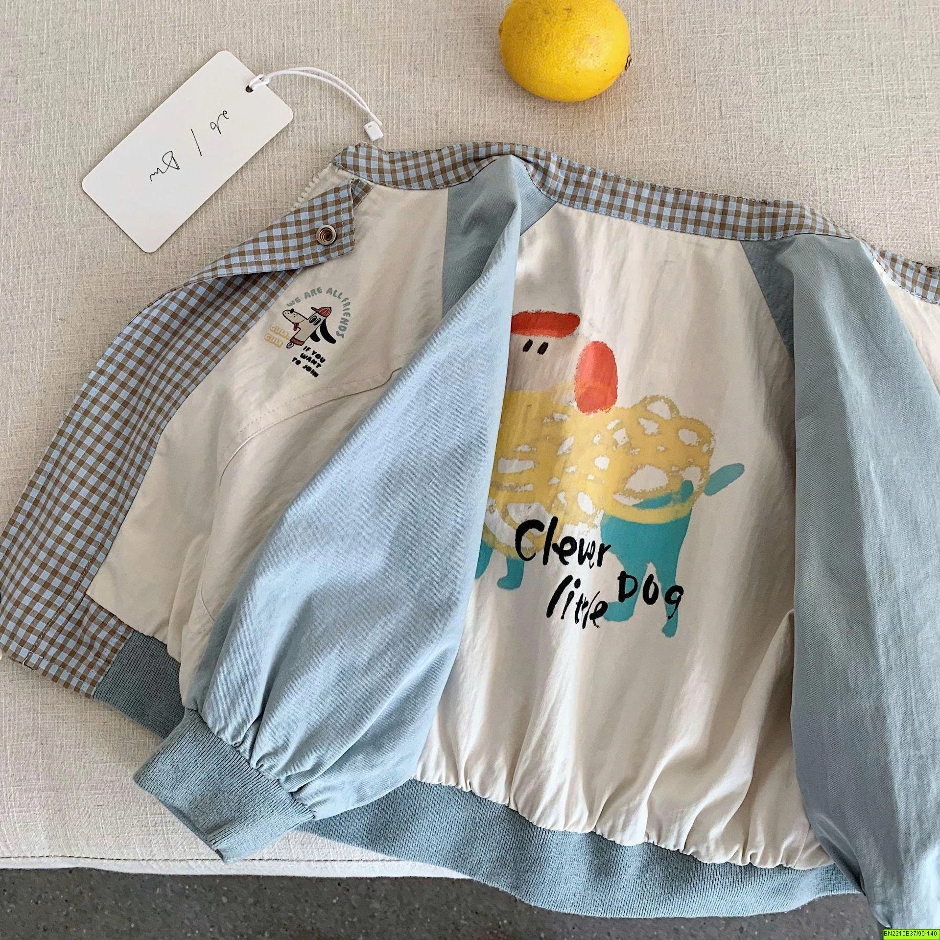 ÁO KHOÁC BOMBER IN HÌNH CÚN DỄ THƯƠNG
