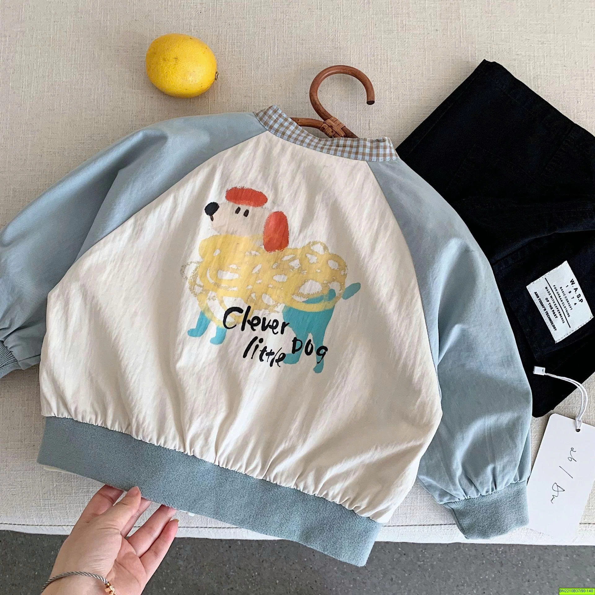 ÁO KHOÁC BOMBER IN HÌNH CÚN DỄ THƯƠNG