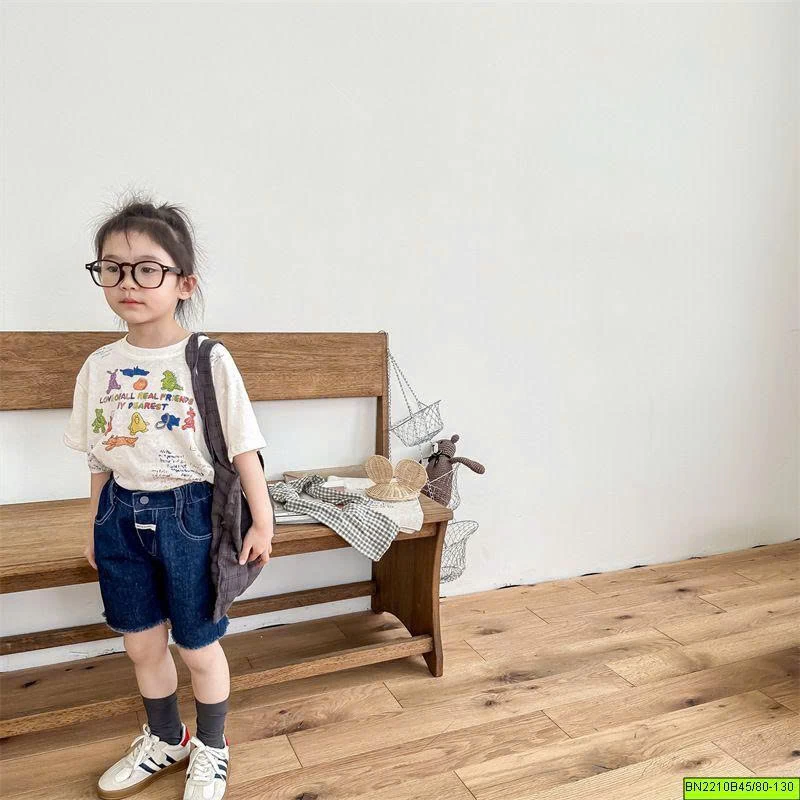 ( ADBABY ) QUẦN SHORT JEAN TUA GẤU MÁC TÚI