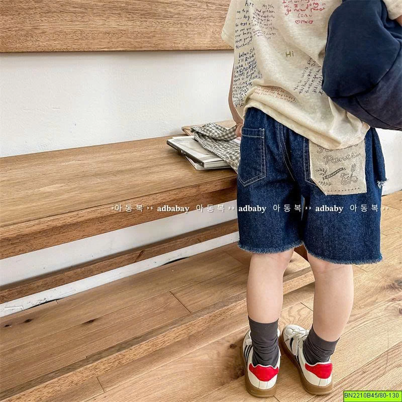 ( ADBABY ) QUẦN SHORT JEAN TUA GẤU MÁC TÚI