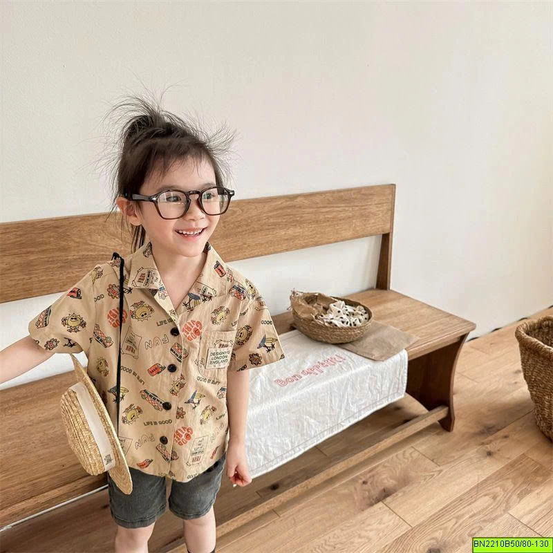 ( ADBABY ) ÁO SƠ MI IN HÌNH