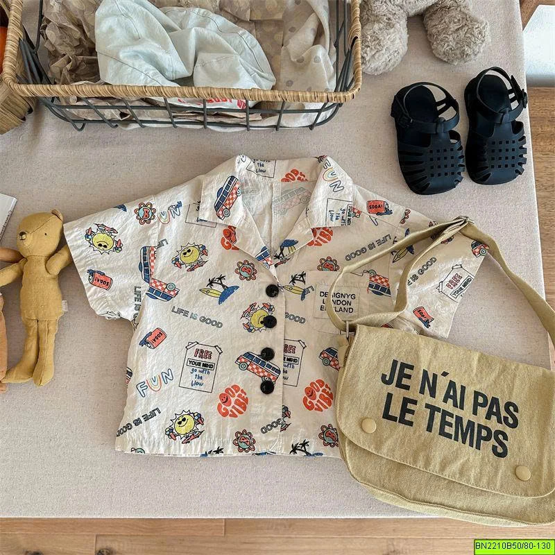 ( ADBABY ) ÁO SƠ MI IN HÌNH