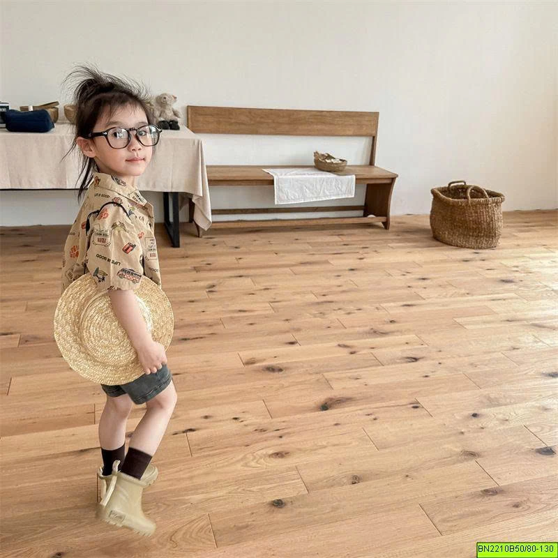 ( ADBABY ) ÁO SƠ MI IN HÌNH
