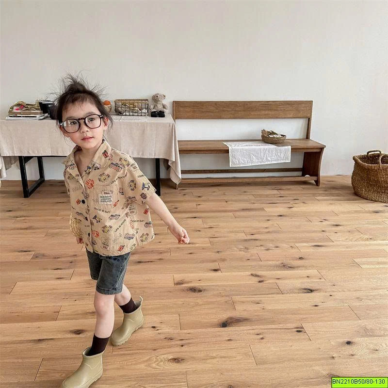 ( ADBABY ) ÁO SƠ MI IN HÌNH