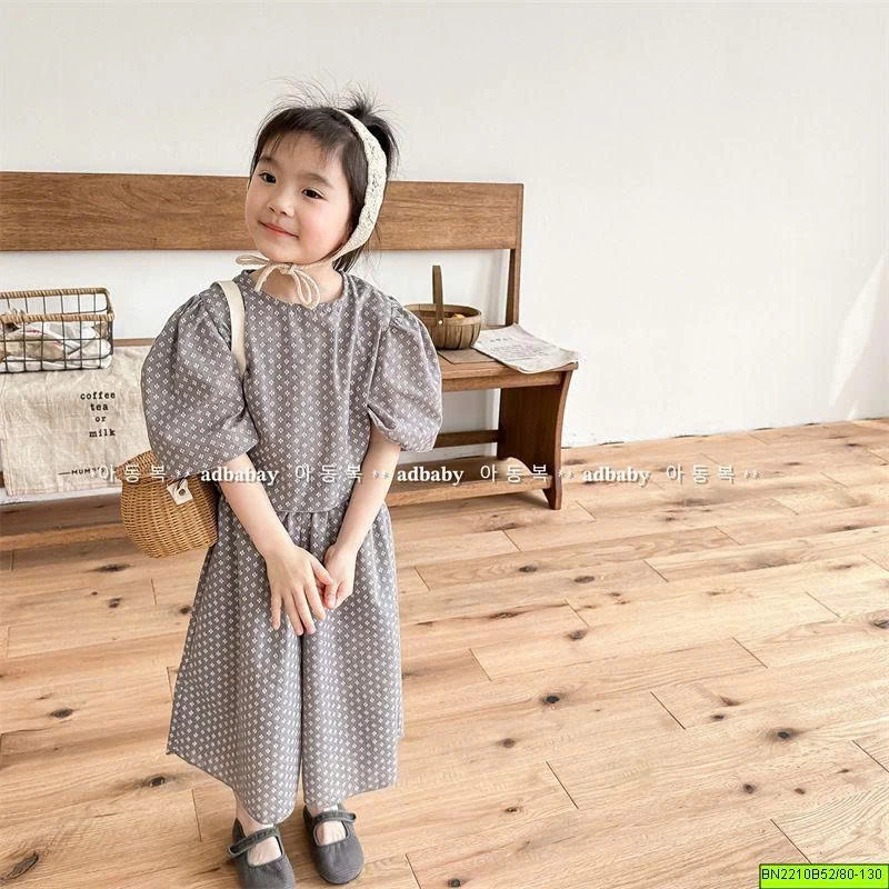 ( ADBABY ) BỘ HOA NHÍ TAY BỒNG MÙA HÈ