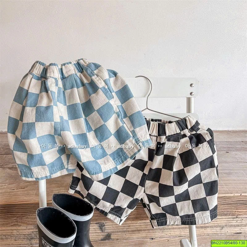 ( ADBABY ) QUẦN SHORT CARO Ô VUÔNG