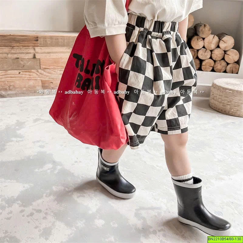 ( ADBABY ) QUẦN SHORT CARO Ô VUÔNG