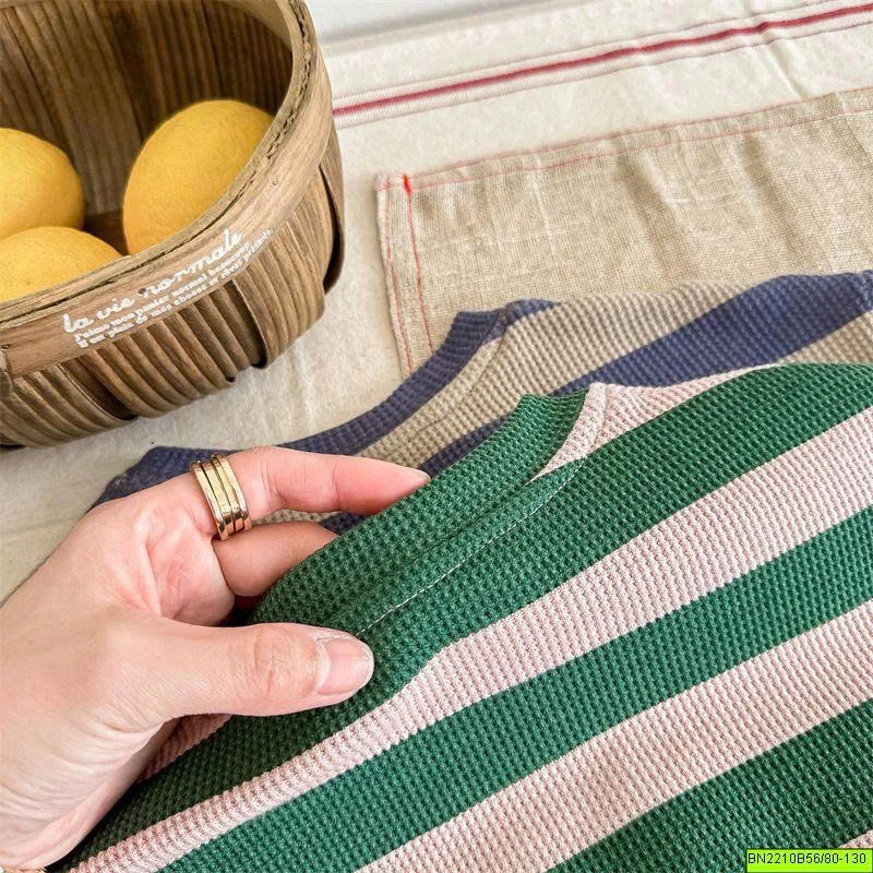 ( ADBABY ) BỘ THUN DỆT HẠT NA KẺ NGANG