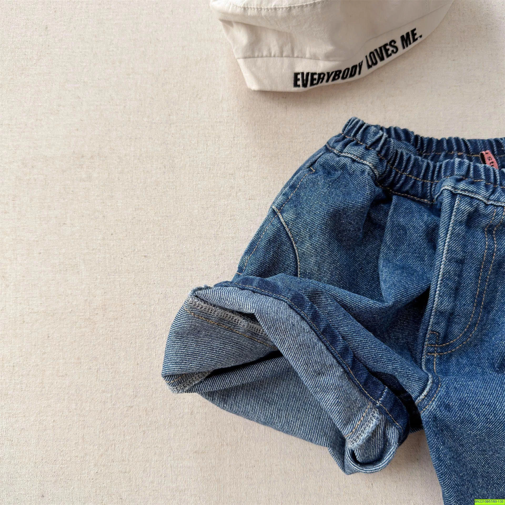 ( ADBABY ) QUẦN JEAN LỬNG MÁC CHỮ BONBON