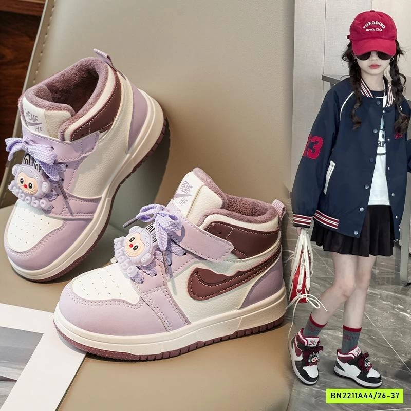 GIÀY THỂ THAO CAO CỔ LABUBU LÓT LÔNG