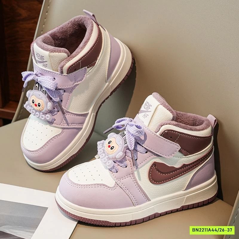 GIÀY THỂ THAO CAO CỔ LABUBU LÓT LÔNG