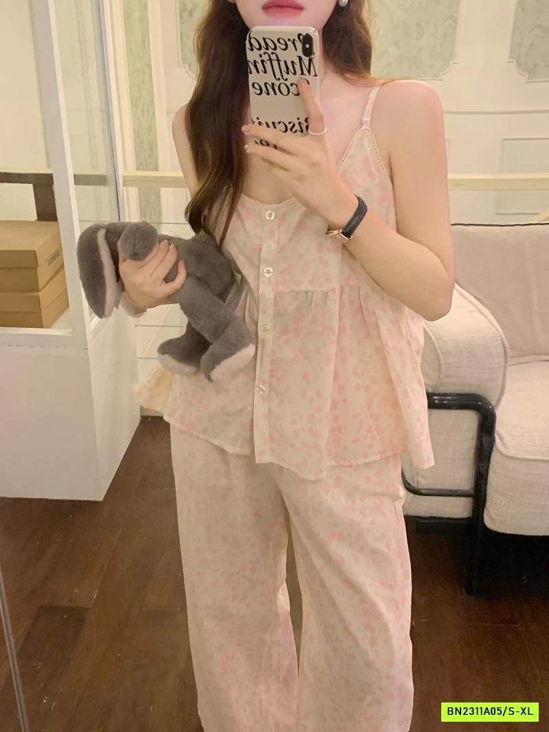 BỘ NGỦ HOA HỒNG 2 DÂY QUẦN DÀI