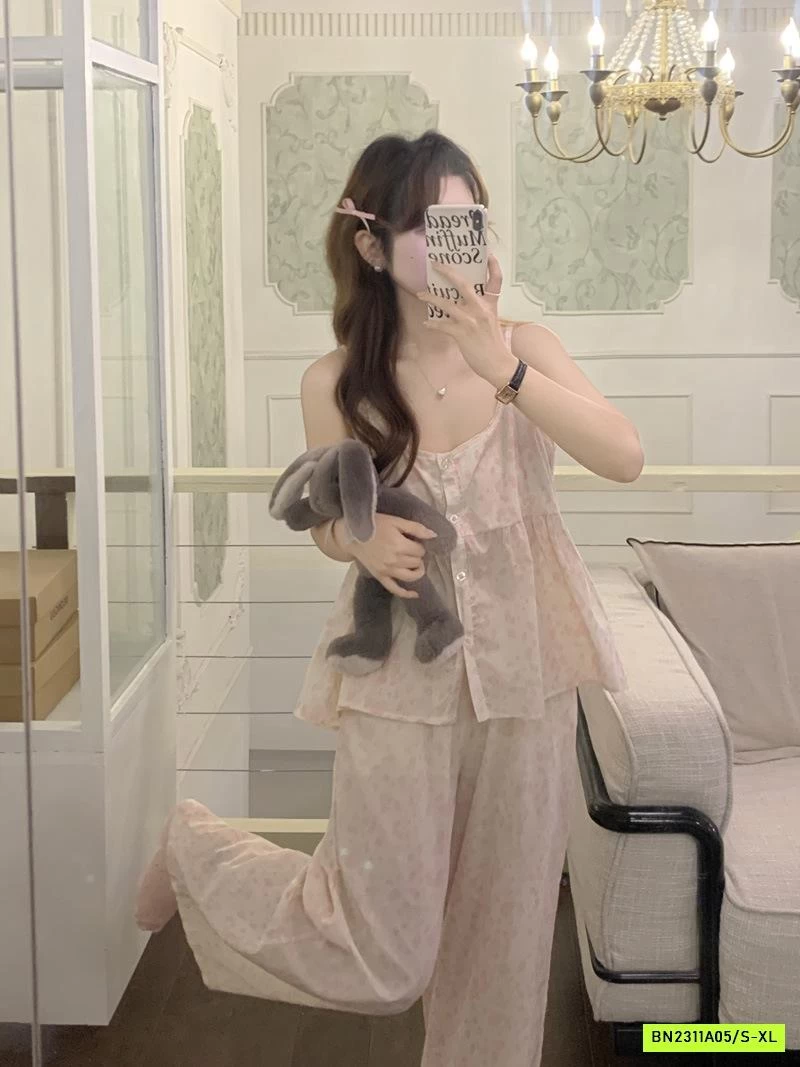 BỘ NGỦ HOA HỒNG 2 DÂY QUẦN DÀI