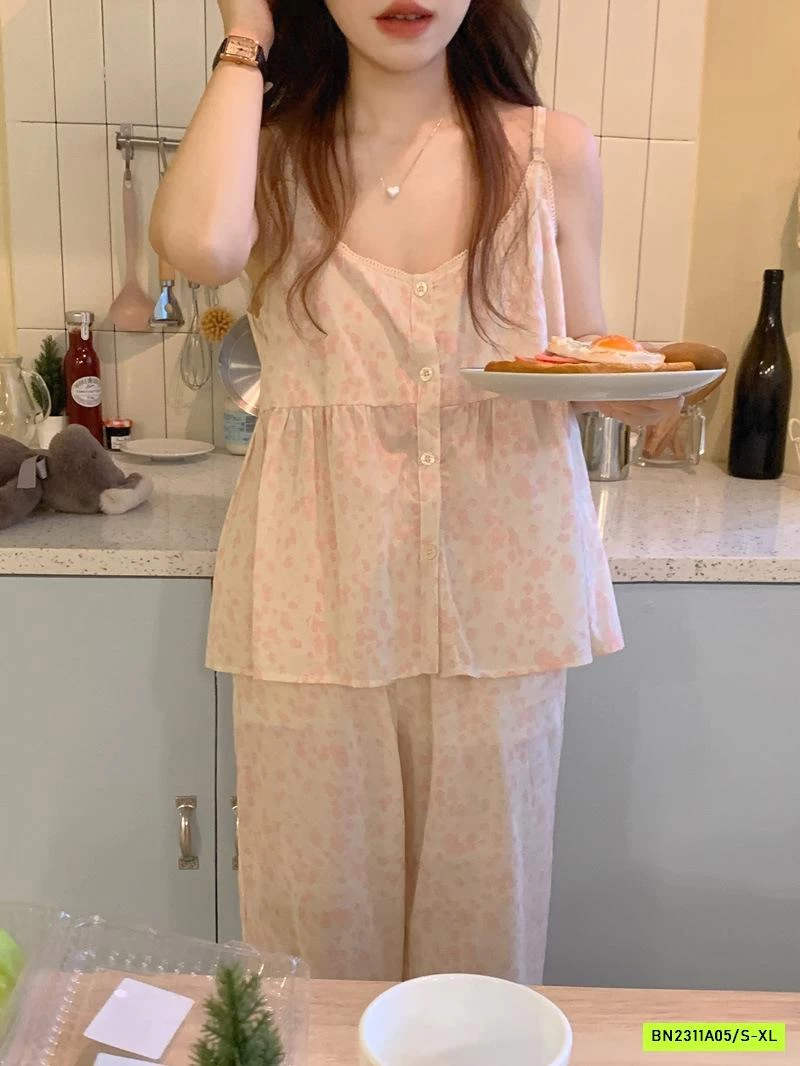 BỘ NGỦ HOA HỒNG 2 DÂY QUẦN DÀI