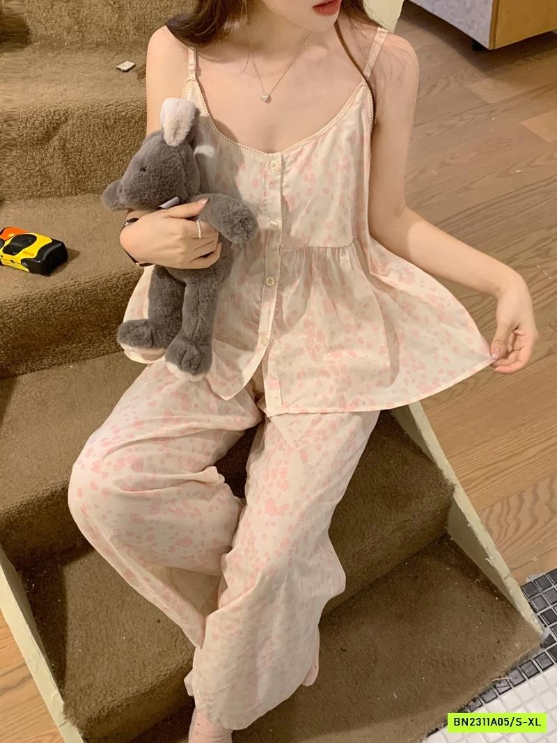 BỘ NGỦ HOA HỒNG 2 DÂY QUẦN DÀI