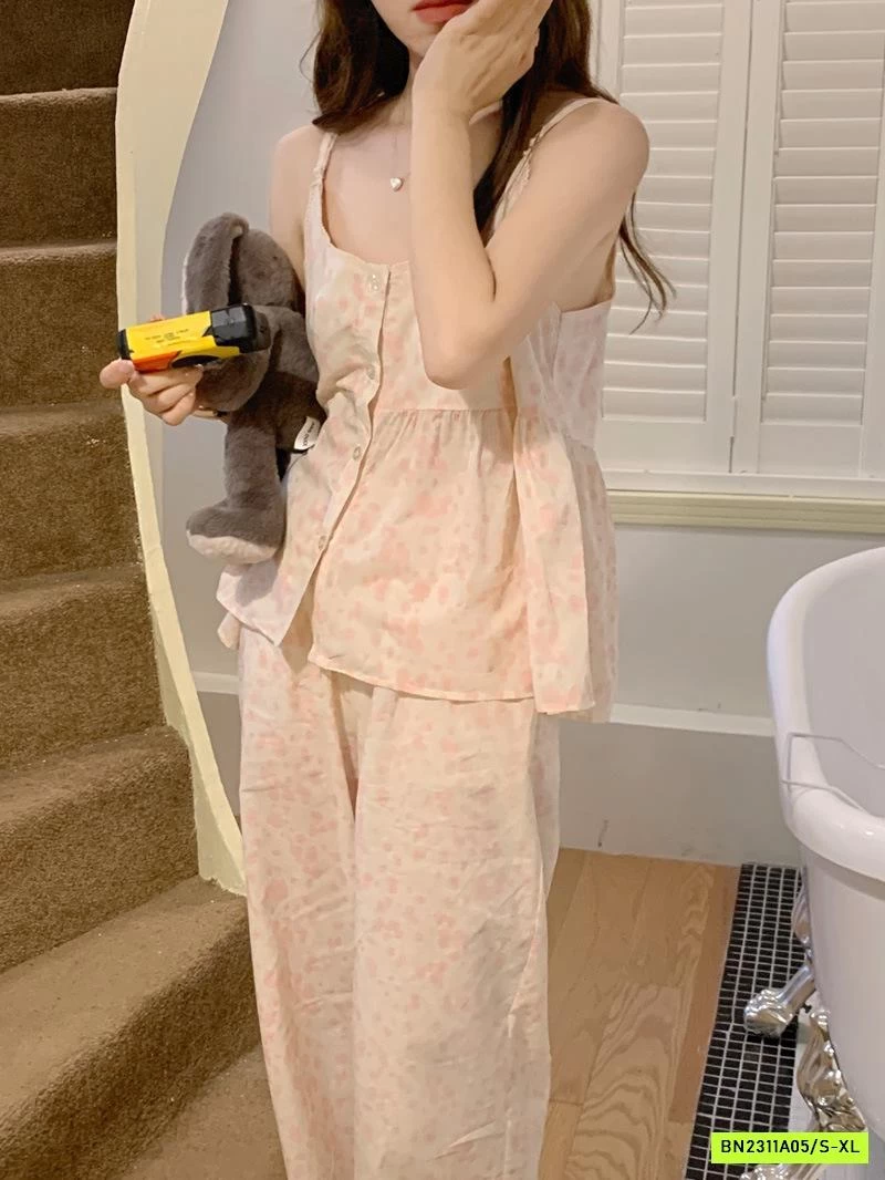 BỘ NGỦ HOA HỒNG 2 DÂY QUẦN DÀI