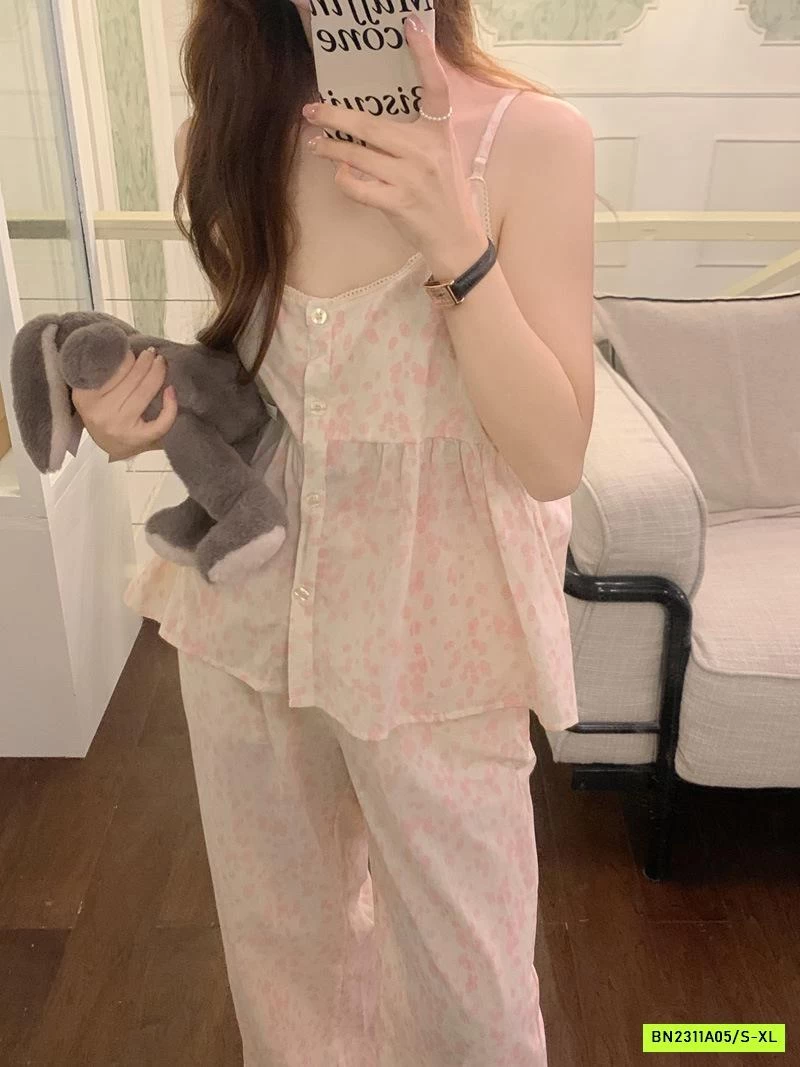 BỘ NGỦ HOA HỒNG 2 DÂY QUẦN DÀI