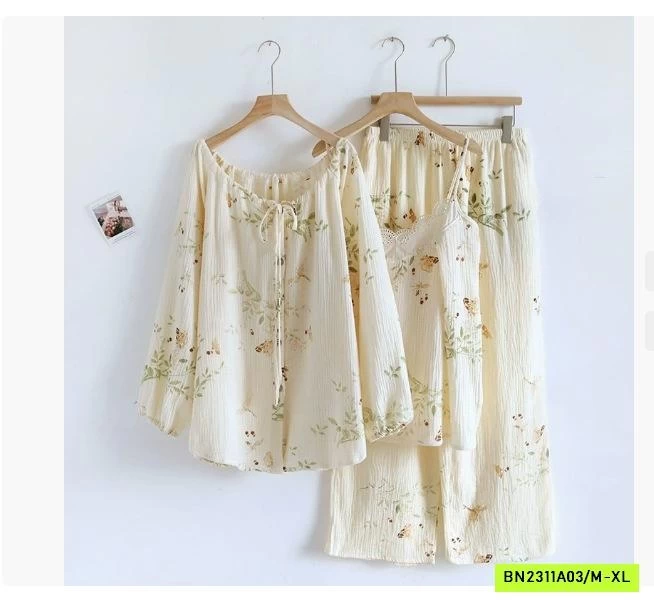 BỘ NGỦ XÔ ĐŨI HOA 3 CHI TIẾT