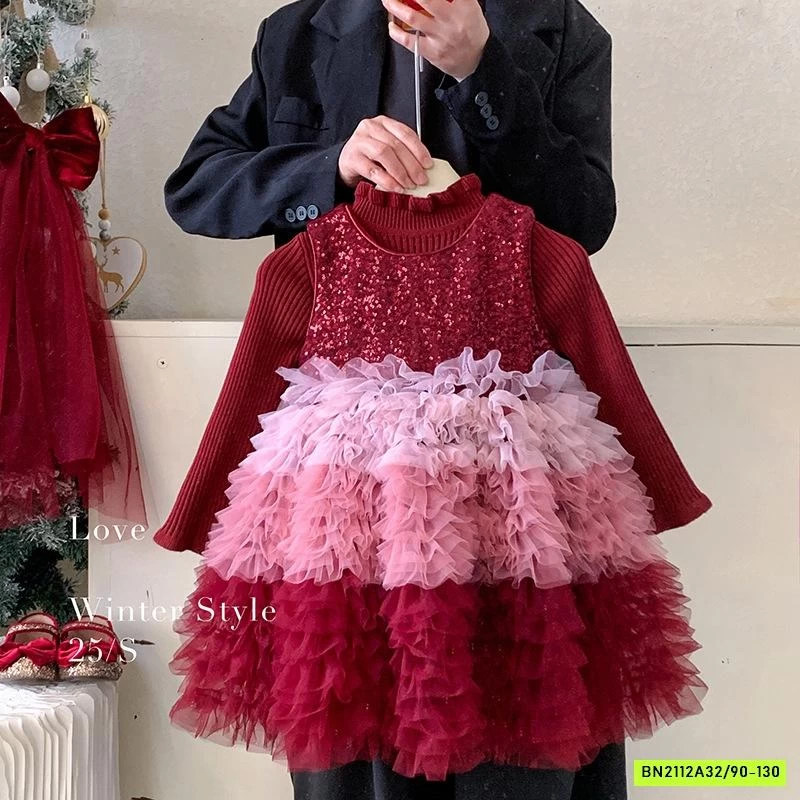 ĐẦM BLING TUTU LOANG LÓT NHUNG BLUETOWN