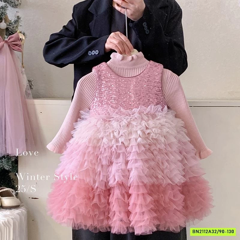 ĐẦM BLING TUTU LOANG LÓT NHUNG BLUETOWN