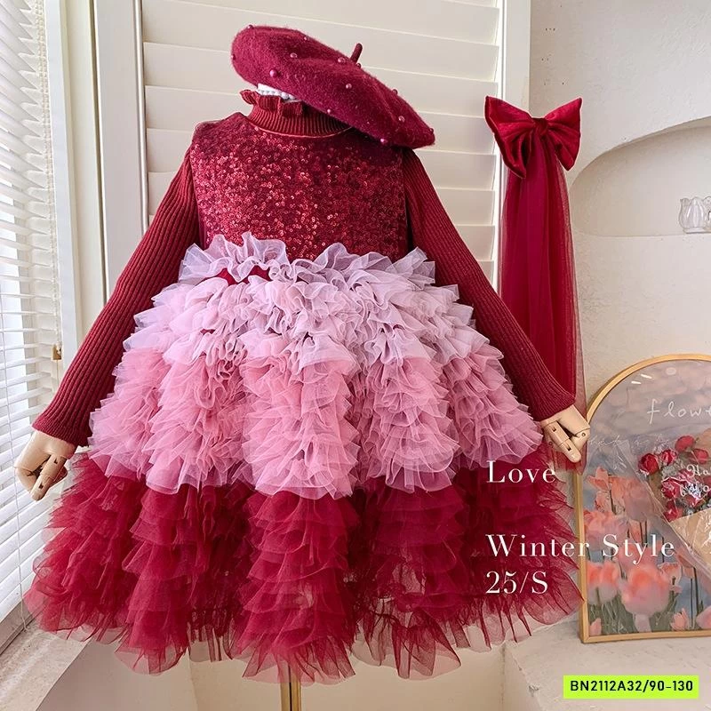 ĐẦM BLING TUTU LOANG LÓT NHUNG BLUETOWN