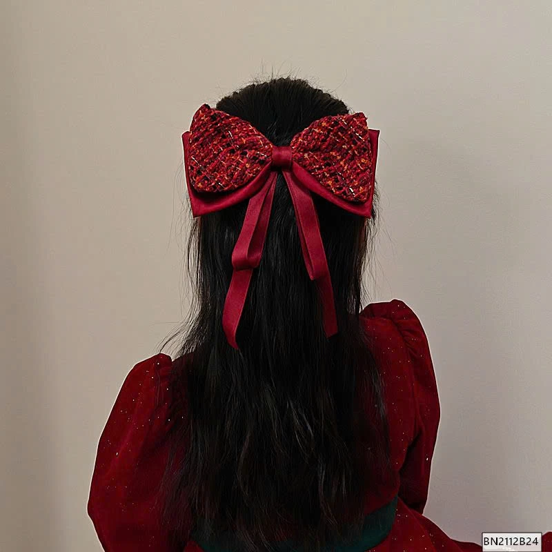 SET 2 KẸP TÓC NƠ ĐỎ