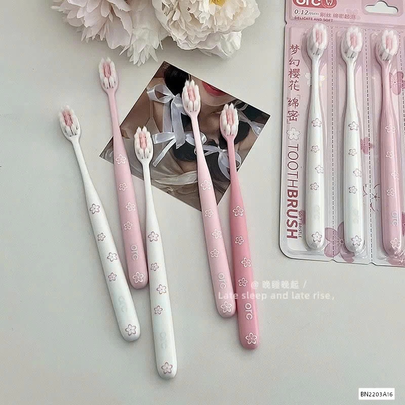 SÉT 5 BÀN CHẢI TONE HỒNG