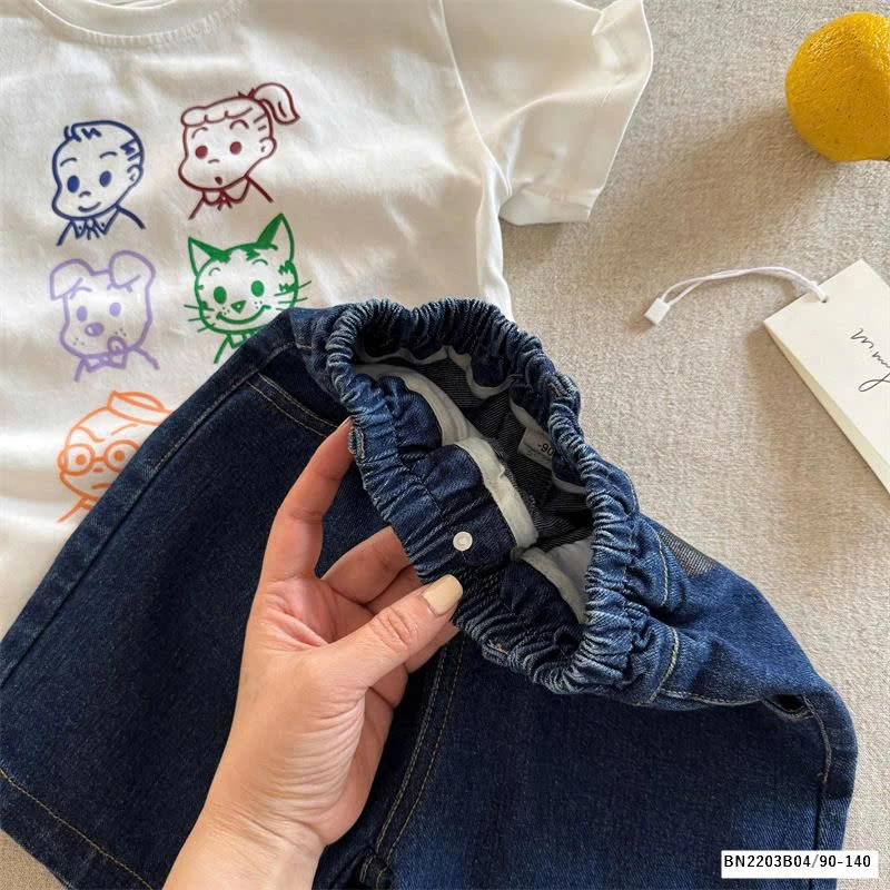 QUẦN SHORT JEAN XANH ĐẬM MMY