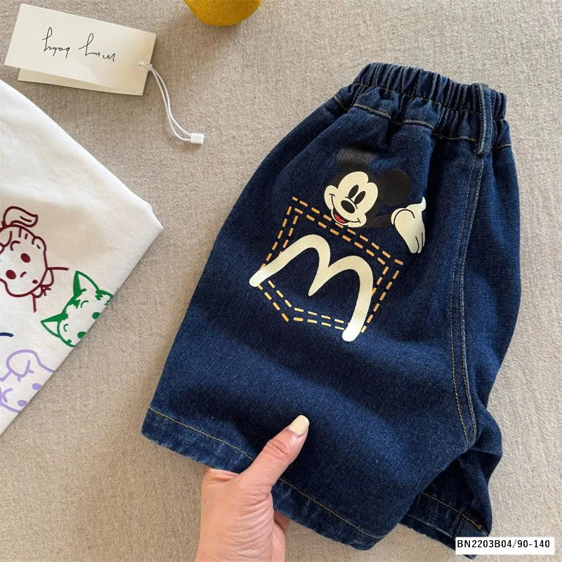 QUẦN SHORT JEAN XANH ĐẬM MMY