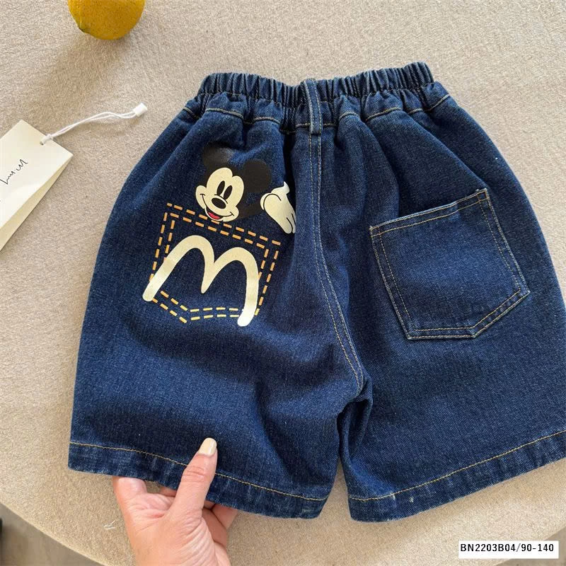 QUẦN SHORT JEAN XANH ĐẬM MMY