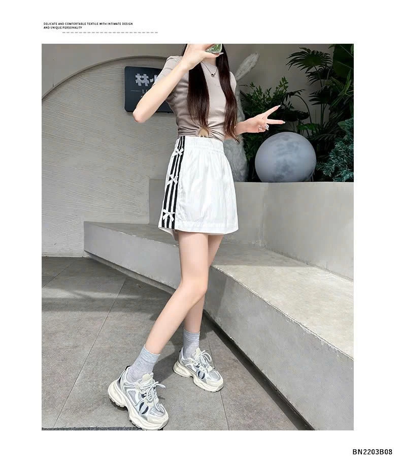 QUẦN SHORT NƠ CẠP CAO CHO NỮ