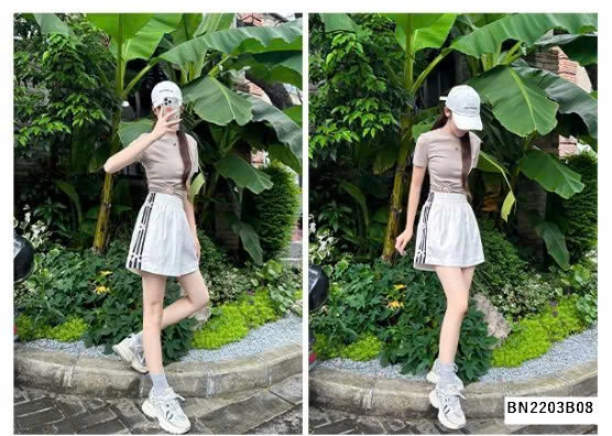 QUẦN SHORT NƠ CẠP CAO CHO NỮ