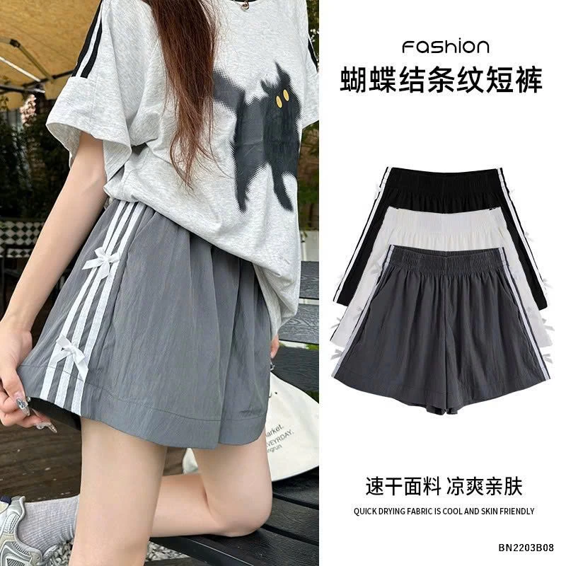 QUẦN SHORT NƠ CẠP CAO CHO NỮ