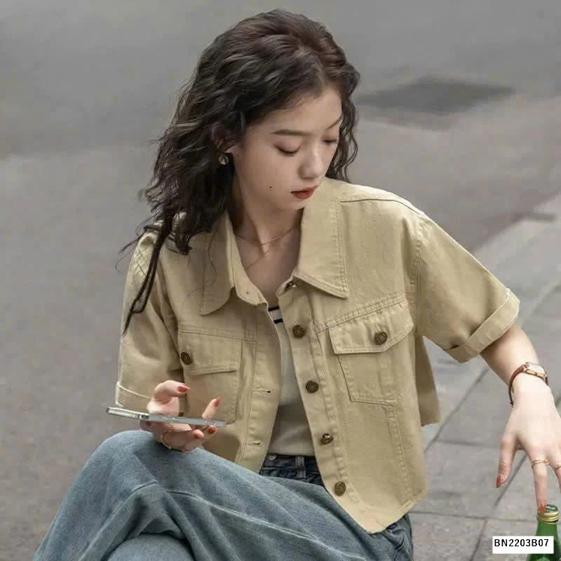 ÁO SƠ MI CỘC TAY NỮ